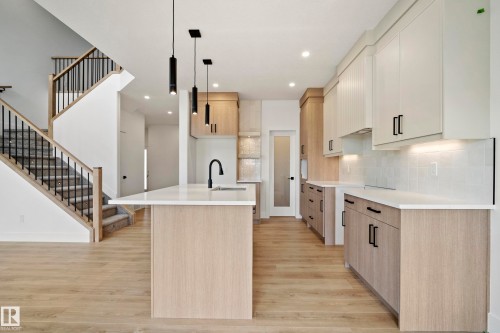 8533 223A Street Nw, Edmonton, AB - Indoor Photo Showing Kitchen With Upgraded Kitchen