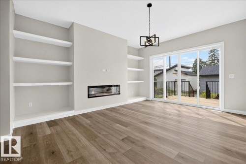 9814 155 Street Nw, Edmonton, AB - Indoor With Fireplace