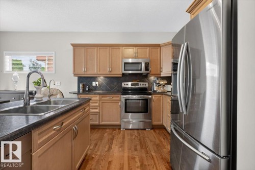 74 Everitt Dr Drive, St. Albert, AB - Indoor Photo Showing Kitchen With Double Sink
