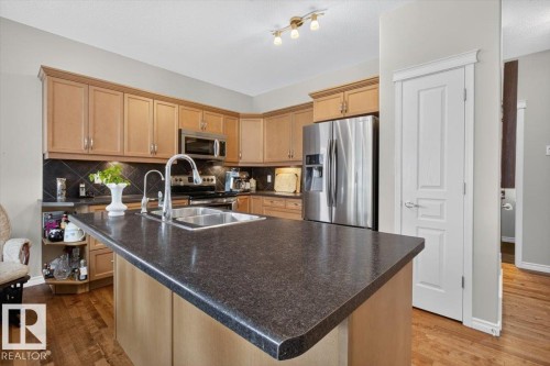 74 Everitt Dr Drive, St. Albert, AB - Indoor Photo Showing Kitchen With Double Sink