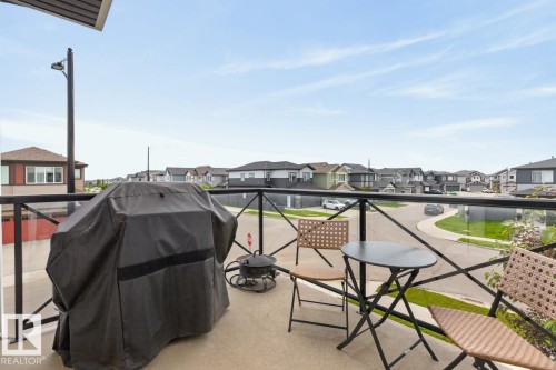South Facing Balcony located off the Upstairs Living Room. - 1051 Cy Becker Road Nw, Edmonton, AB - Outdoor