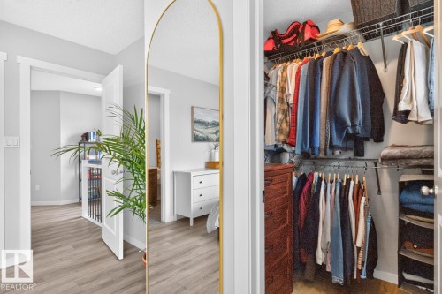 Primary Walk in Closet featuring Window. - 1051 Cy Becker Road Nw, Edmonton, AB - Indoor With Storage