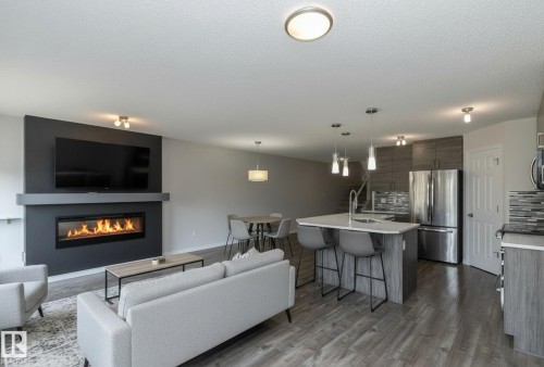 5233 Crabapple Link Sw, Edmonton, AB - Indoor With Fireplace