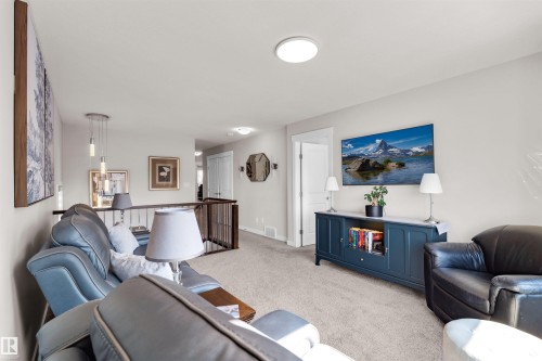 11 Rolston Close, Leduc, AB - Indoor Photo Showing Living Room