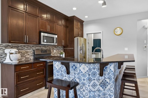 22068 95 Avenue Nw, Edmonton, AB - Indoor Photo Showing Kitchen With Upgraded Kitchen
