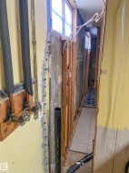 The North facing wall has had an apoxy repair with a lifetime warranty.  The seller wanted to show the repair and will provide transferable lifetime warranty. - 