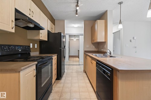 #104 13907 136 St Nw, Edmonton, AB - Indoor Photo Showing Kitchen With Double Sink
