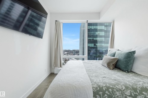 #2603 10360 102 St Nw, Edmonton, AB - Indoor Photo Showing Bedroom