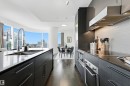 #2603 10360 102 St Nw, Edmonton, AB  - Indoor Photo Showing Kitchen With Double Sink With Upgraded Kitchen 