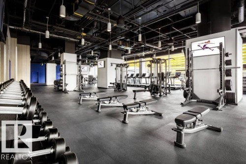 #2603 10360 102 St Nw, Edmonton, AB - Indoor Photo Showing Gym Room