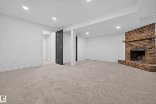 3320 130A Avenue Nw, Edmonton, AB - Indoor With Fireplace