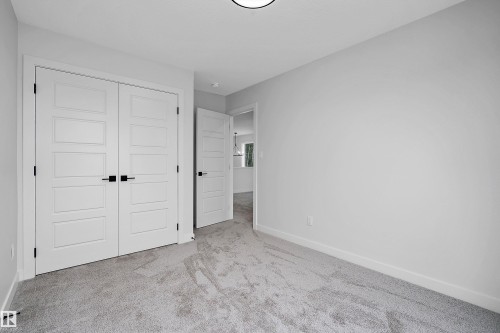Light gray carpeting, white trim, and white walls - 1737 Crossbill Loop Nw, Edmonton, AB - Indoor Photo Showing Other Room