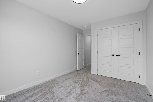 Light gray carpeting, white walls, and a flush-mounted ceiling light fixture - 1737 Crossbill Loop Nw, Edmonton, AB - Indoor Photo Showing Other Room