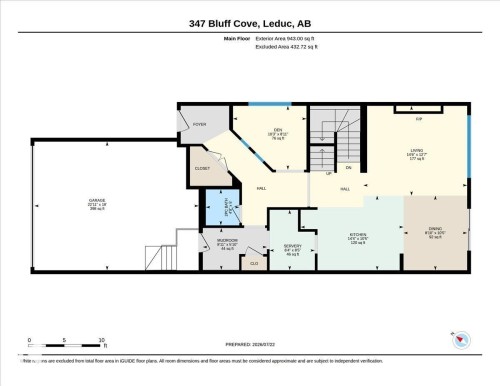 Floor plan - 347 Bluff Cove, Leduc, AB - Other