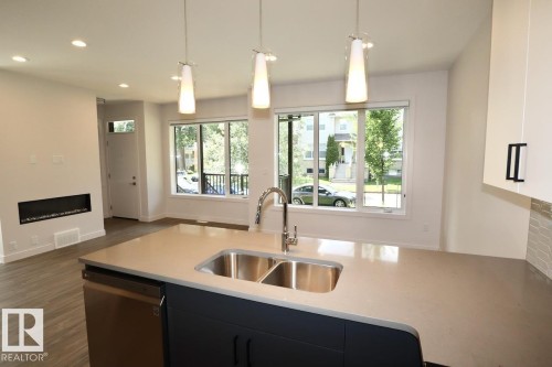 8603 108A Street Northwest, Edmonton, AB - Indoor Photo Showing Kitchen With Double Sink