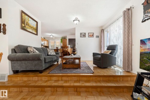 8704 43 Avenue Nw, Edmonton, AB - Indoor Photo Showing Living Room