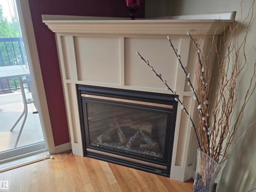 #337 2096 Blackmud Creek Dr Sw, Edmonton, AB - Indoor Photo Showing Living Room With Fireplace