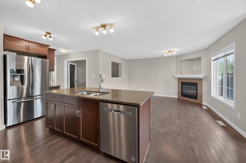 3906 6 Street Nw, Edmonton, AB - Indoor Photo Showing Kitchen With Stainless Steel Kitchen With Double Sink