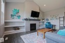 9711 223 Street Nw, Edmonton, AB  - Indoor Photo Showing Living Room With Fireplace 