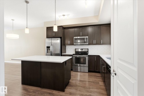 2016 Cavanagh Drive Sw, Edmonton, AB - Indoor Photo Showing Kitchen With Stainless Steel Kitchen With Upgraded Kitchen