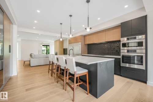 10925 University Avenue Nw, Edmonton, AB - Indoor Photo Showing Kitchen With Upgraded Kitchen