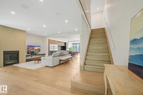 10925 University Avenue Nw, Edmonton, AB - Indoor With Fireplace