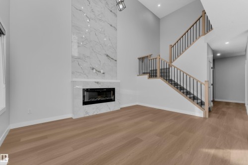 41 Axelwood Crescent, Spruce Grove, AB - Indoor With Fireplace