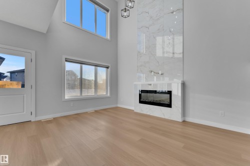 41 Axelwood Crescent, Spruce Grove, AB - Indoor With Fireplace
