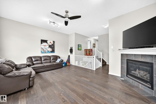 17803 89 Street Nw, Edmonton, AB - Indoor Photo Showing Living Room With Fireplace