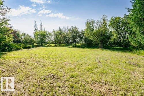 Expansive grassy area surrounded by mature trees and varied foliage - 55319 Rge Road 222, Rural Sturgeon County, AB 