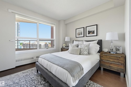 #1003 12319 Jasper Av Nw, Edmonton, AB - Indoor Photo Showing Bedroom