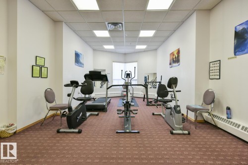 #1003 12319 Jasper Av Nw, Edmonton, AB - Indoor Photo Showing Gym Room