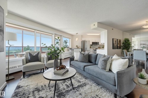 #1003 12319 Jasper Av Nw, Edmonton, AB - Indoor Photo Showing Living Room