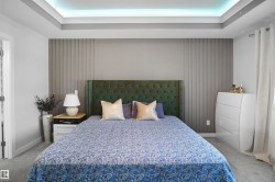 Tray ceiling with recessed lighting - 