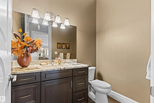 Bathroom with vanity and toilet - 2796 Wheaton Drive Nw, Edmonton, AB - Indoor Photo Showing Bathroom