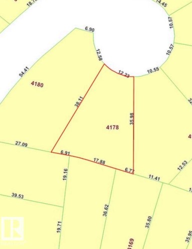 Plat Map. Illustrating the boundaries and dimensions of the property - 4178 Cameron Heights Point(E) Nw, Edmonton, AB 