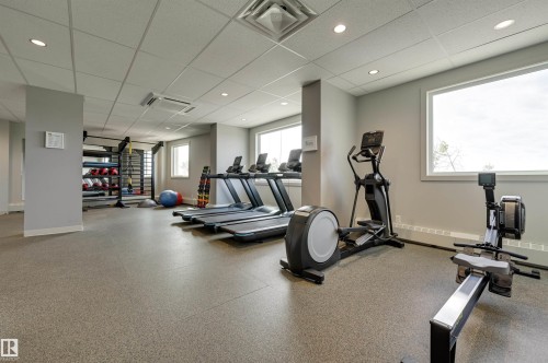 #701 12141 Jasper Av Nw, Edmonton, AB - Indoor Photo Showing Gym Room