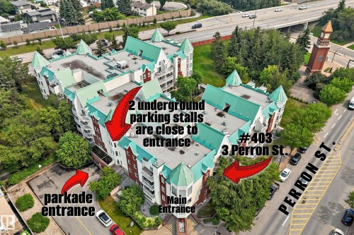 #403 3 Perron St, St. Albert, AB - Outdoor With View