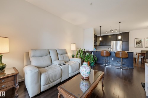 #110 6083 Maynard Wy Nw, Edmonton, AB - Indoor Photo Showing Living Room