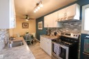 10D Twin Terrace Nw, Edmonton, AB  - Indoor Photo Showing Kitchen With Double Sink 