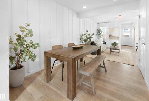 3 18628 18 Avenue Nw, Edmonton, AB - Indoor Photo Showing Dining Room
