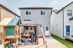 Multi-level wood deck with a privacy fence - 