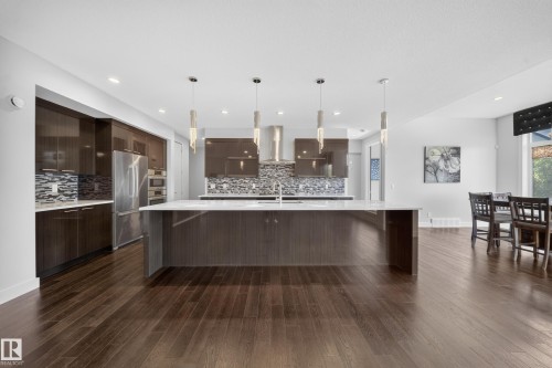 1116 Hainstock Green Sw, Edmonton, AB - Indoor Photo Showing Kitchen With Upgraded Kitchen