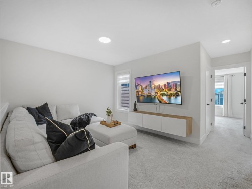 1214 Eaton Lane Nw, Edmonton, AB - Indoor Photo Showing Living Room