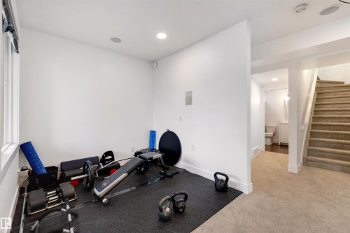 1322 Malone Place Nw, Edmonton, AB - Indoor Photo Showing Gym Room