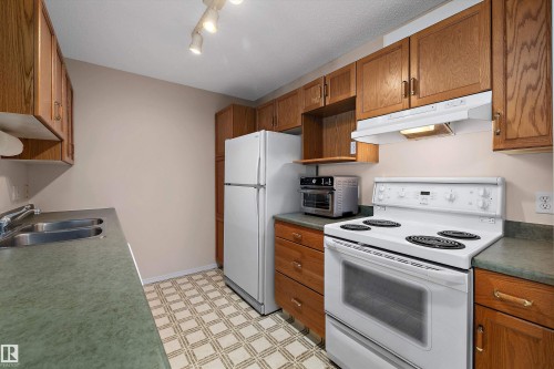 #207 911 Rabbit Hill Rd Nw, Edmonton, AB - Indoor Photo Showing Kitchen With Double Sink
