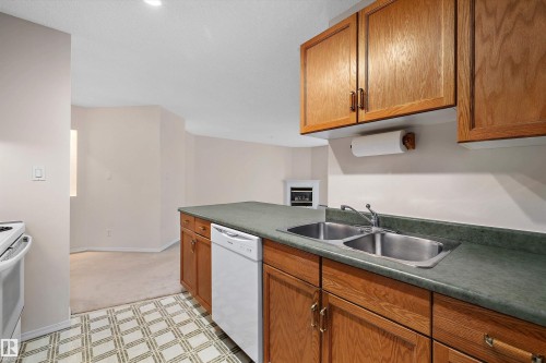 #207 911 Rabbit Hill Rd Nw, Edmonton, AB - Indoor Photo Showing Kitchen With Double Sink