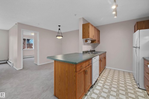 #207 911 Rabbit Hill Rd Nw, Edmonton, AB - Indoor Photo Showing Kitchen With Double Sink