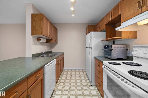 #207 911 Rabbit Hill Rd Nw, Edmonton, AB - Indoor Photo Showing Kitchen With Double Sink