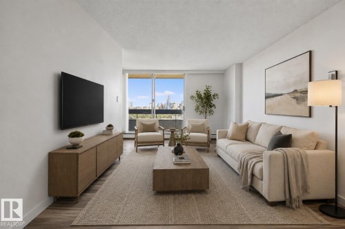 #1507 10883 Saskatchewan Dr Nw, Edmonton, AB - Indoor Photo Showing Living Room